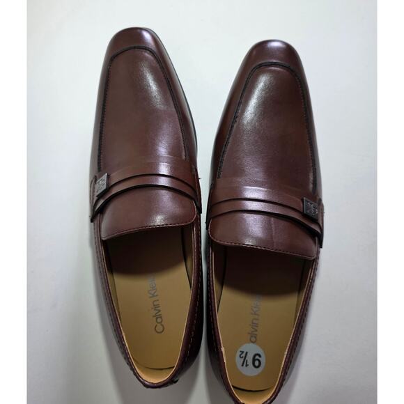 Calvin Klein Men’s Brown Slip-On Dress Shoes — Size 9.5 (New) main image 8